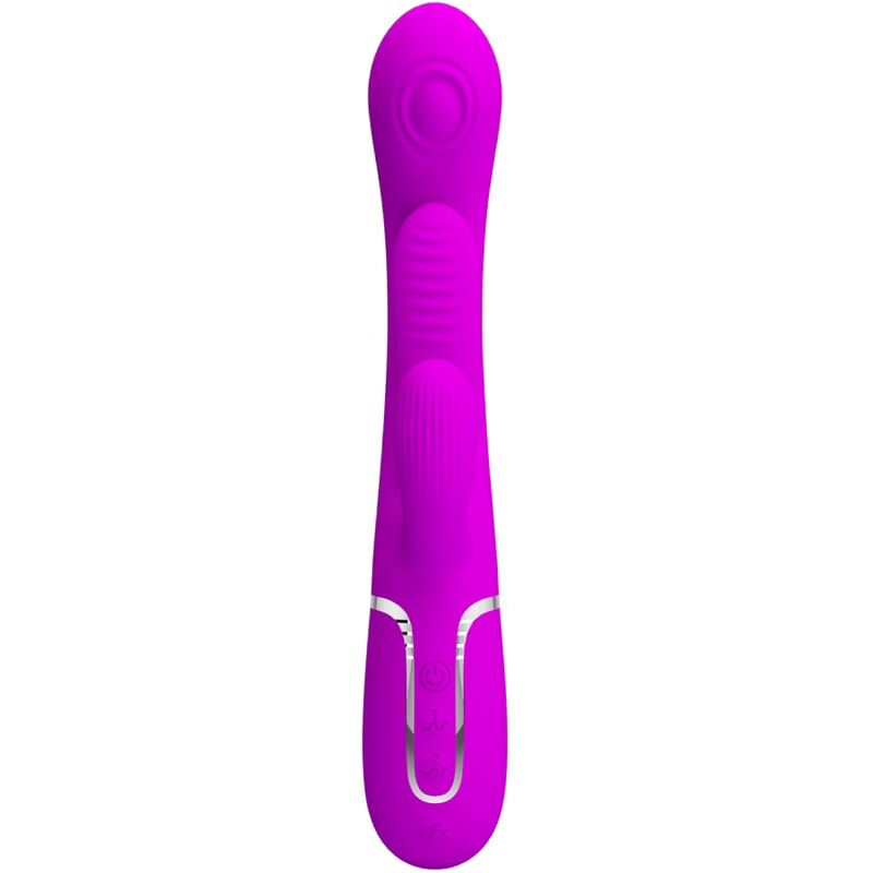 PRETTY LOVE SHANIA TRIPLE RABBIT VIBRADOR MULTIFUNCIONAL ROSA