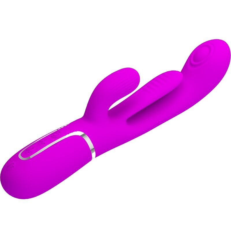 PRETTY LOVE SHANIA TRIPLE RABBIT VIBRADOR MULTIFUNCIONAL ROSA