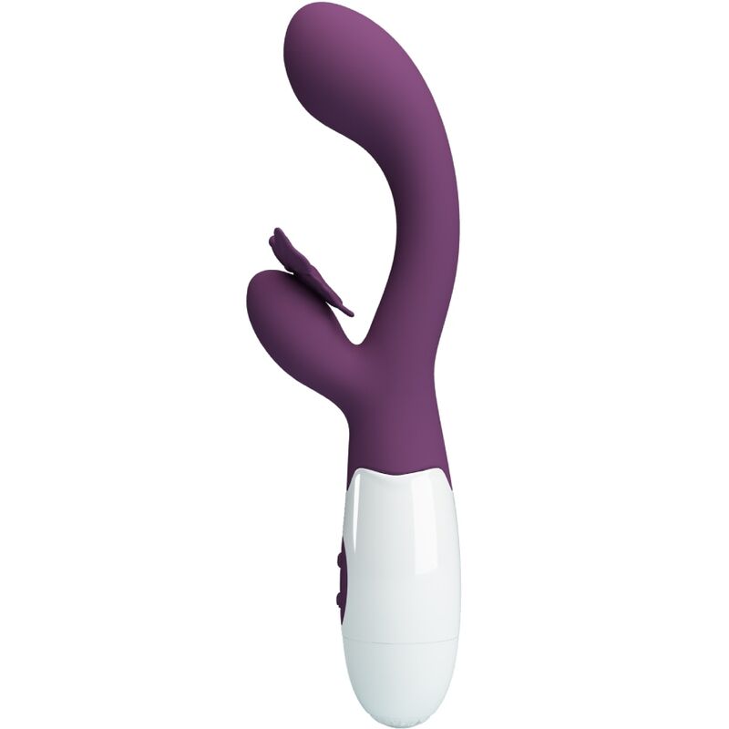 PRETTY LOVE BUTTERFLY KISS VIBRADOR DE COELHO E ESTIMULADOR DE PONTO G ROXO