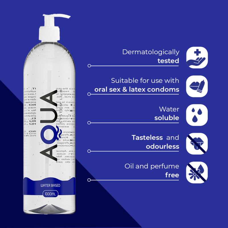 AQUA QUALITY LUBRIFICANTE a BASE DE aGUA 1000 ML