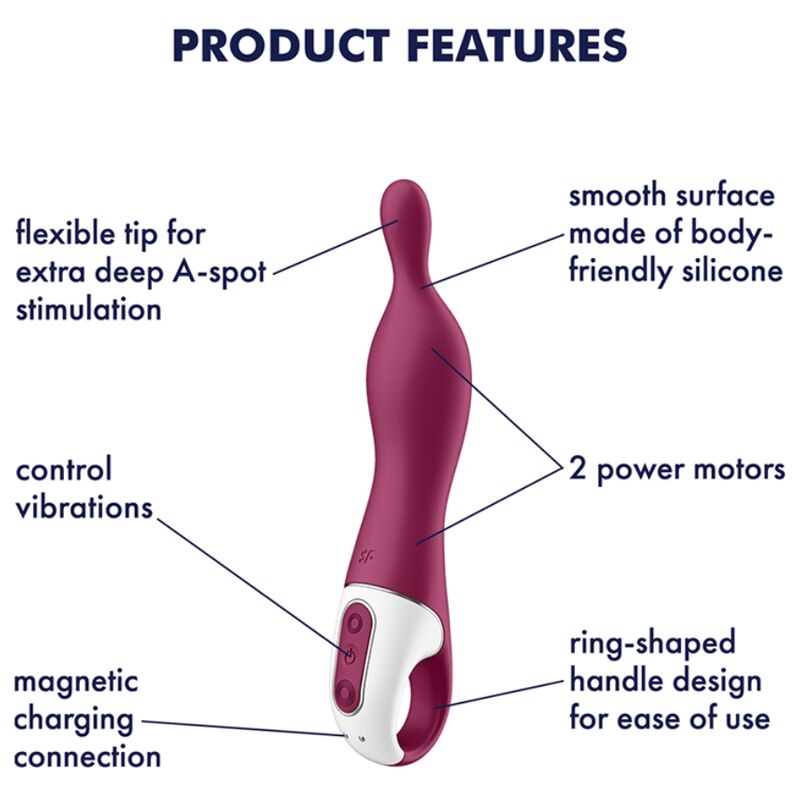 SATISFYER VIBRADOR AMAZING 1 ASPOT BERRY