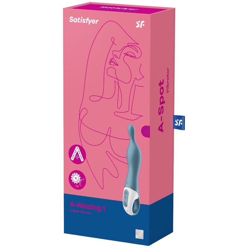 SATISFYER VIBRADOR AMAZING 1 ASPOT AZUL