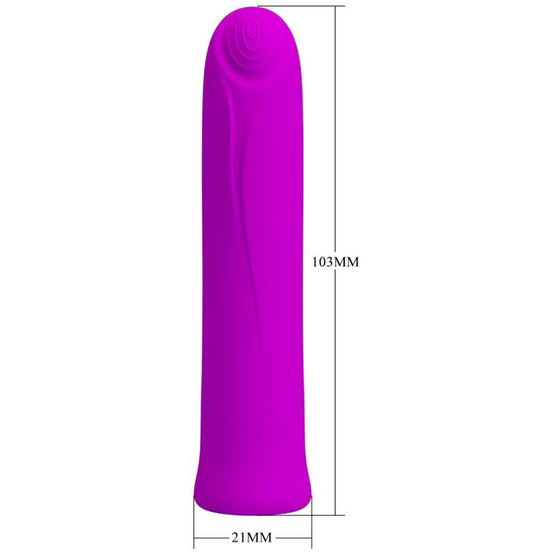 PRETTY LOVE VIBRADOR CURTIS MINI SUPER POWER 12 VIBRAoES DE SILICONE VIOLETA