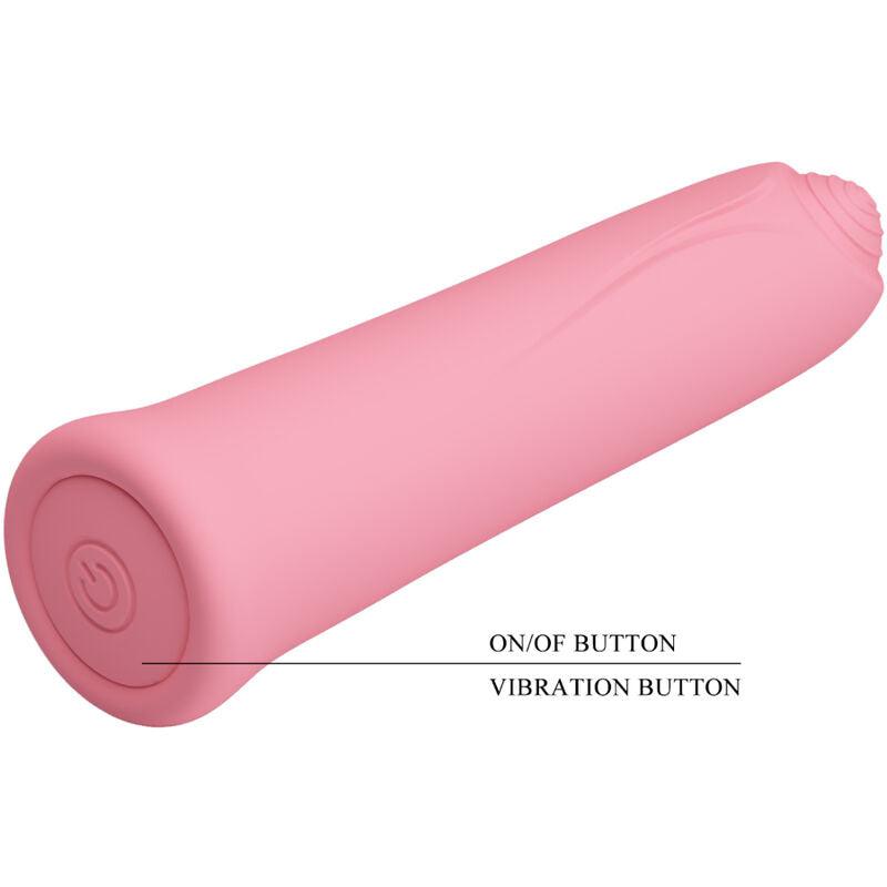 PRETTY LOVE VIBRADOR CURTIS MINI SUPER POWER 12 VIBRAoES DE SILICONE ROSA