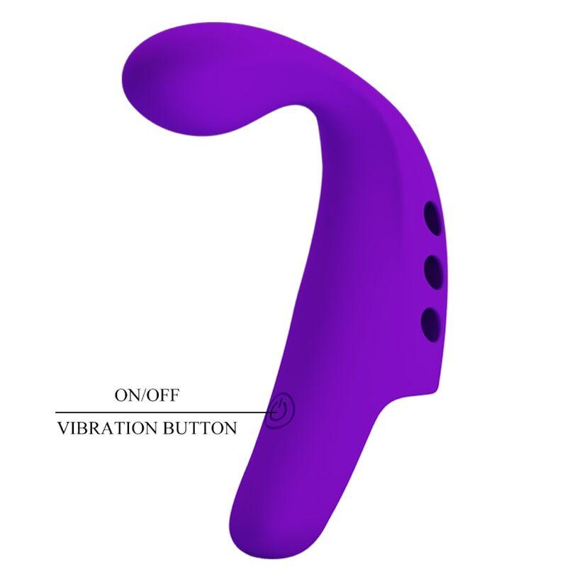 PRETTY LOVE VIBRADOR DE DEDO RECARREGVEL GORGON ROXO