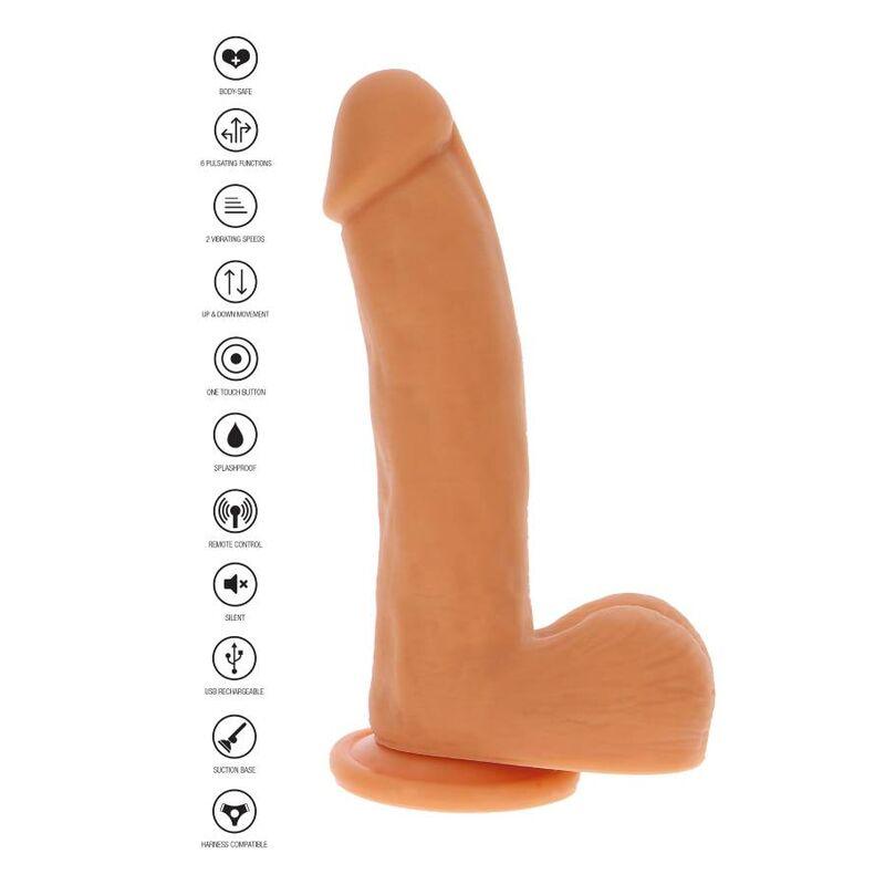 GET REAL PELE DE DILDO DE CONFIANA DE PULSO MAGNeTICO