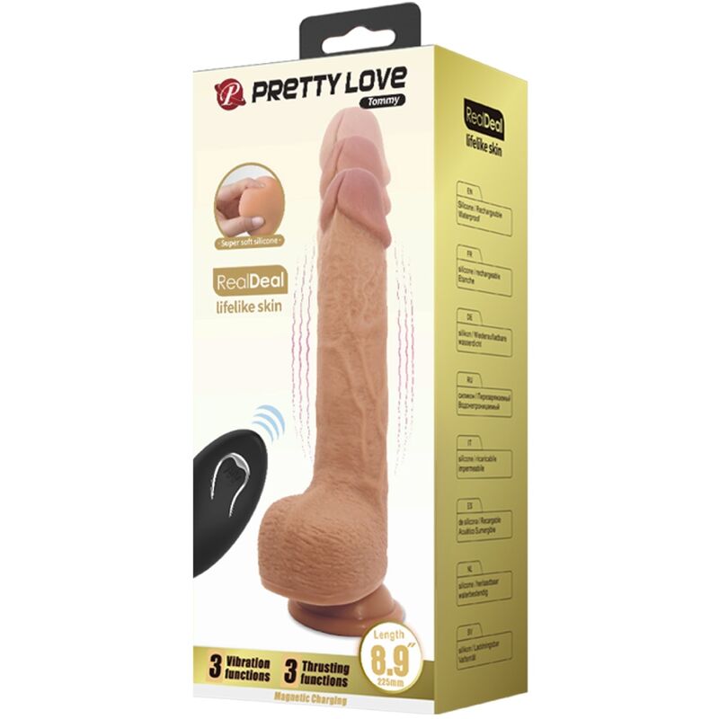 PRETTY LOVE VIBRADOR TOMMY REALISTIC DILDO 225 CM