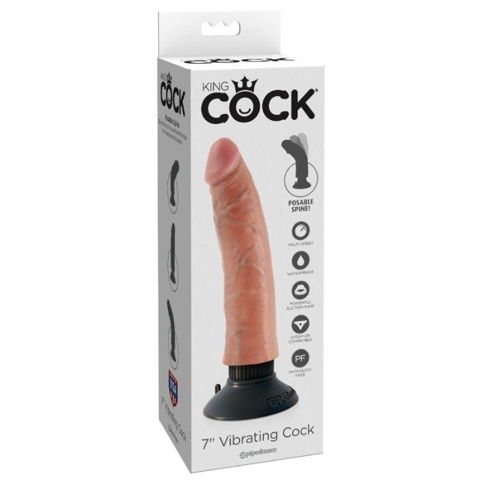 KING COCK VIBRADOR DILDO 1778 CM NATURAL