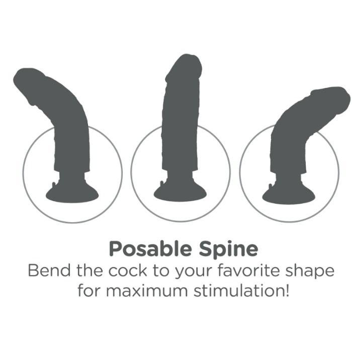 KING COCK VIBRADOR DILDO 1778 CM NATURAL