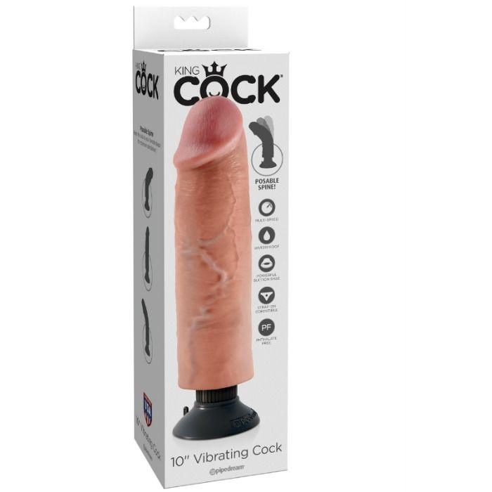 KING COCK DILDO VIBRANTE 255 CM NATURAL