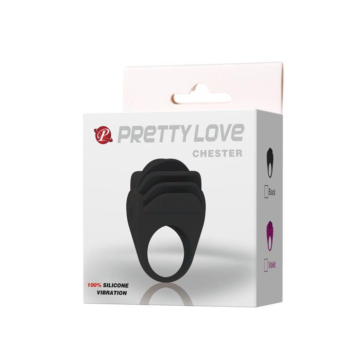 PRETTY LOVE ANEL VIBRADOR PRETO CHESTER PRETO