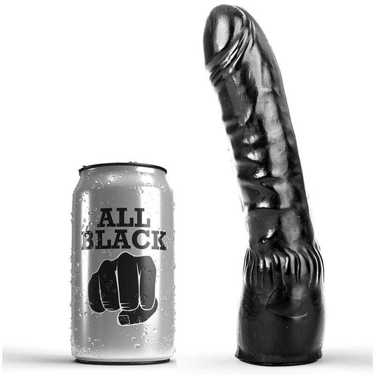 ALL BLACK DILDO PRETO REALiSTICO 20 CM