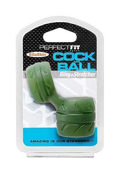 PERFECT FIT BRAND SILASKIN COCK BALL GREEN