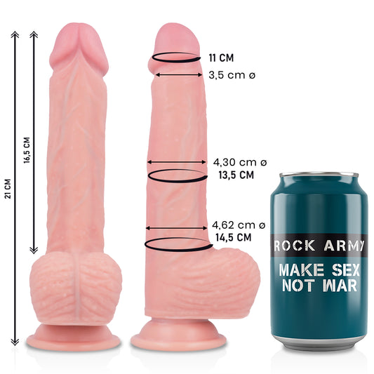 ROCKARMY DILDO SILICONE LiQUIDO PREMIUM SPITFIRE 21CM