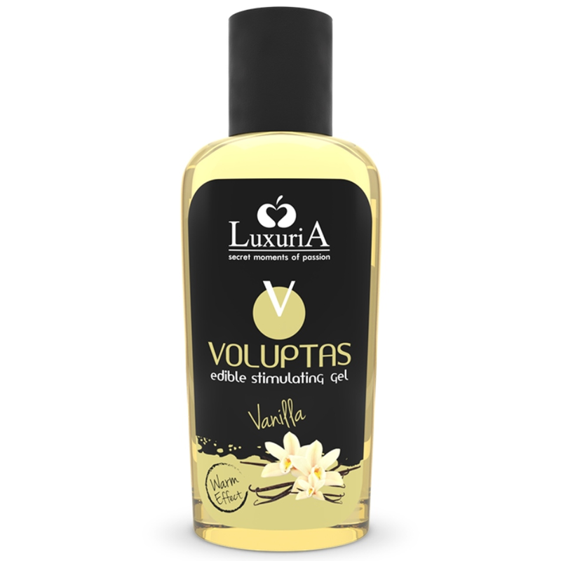 INTIMATELINE LUXURIA - VOLUPTAS GEL DE MASSAGEM COMESTÍVEL EFEITO AQUECEDOR - BAUNILHA 100 ML