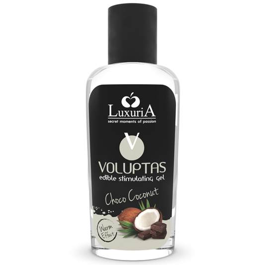 INTIMATELINE LUXURIA - VOLUPTAS GEL DE MASSAGEM COMESTÍVEL EFEITO AQUECEDOR - COCO E CREME 100 ML