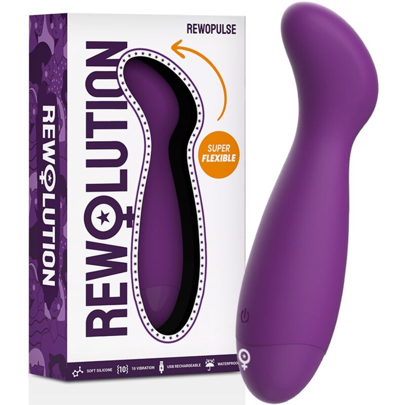 REWOLUTION - REWOPULSE VIBRADOR FLEXÍVEL ESTIMULADOR DE PONTO G