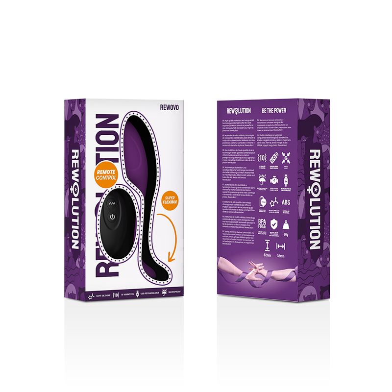 REWOLUTION - CONTROLE REMOTO DO VIBRADOR DE OVO REWOVO