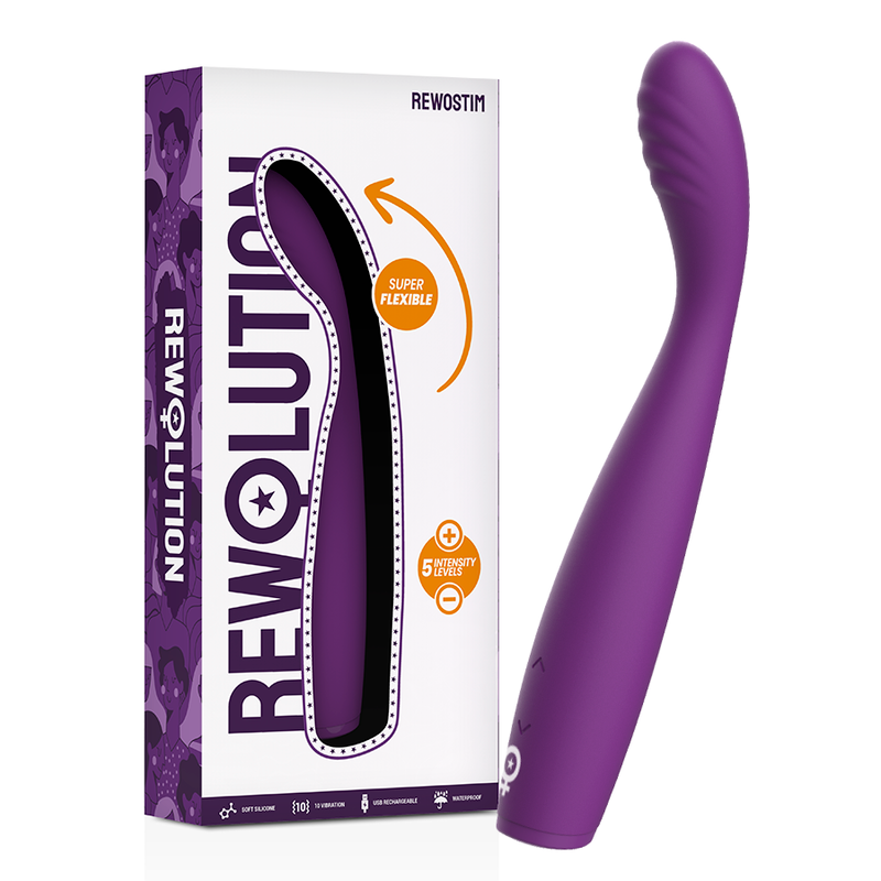 REWOLUTION - VIBRADOR FLEXÍVEL REWOSTIM