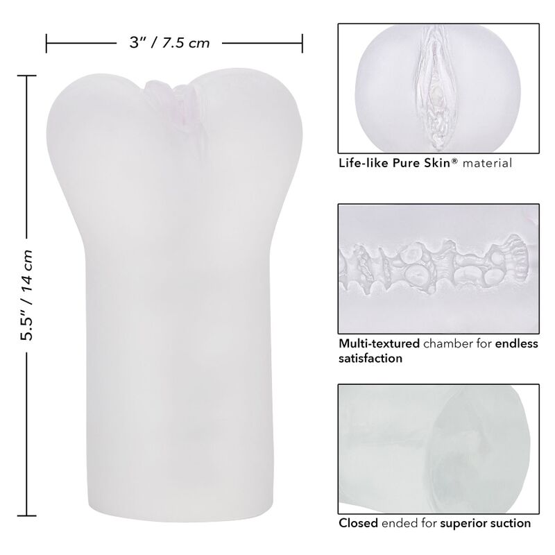 CALEXOTICS - BOUNDLESS VULVA STROKER TRANSPARENTE