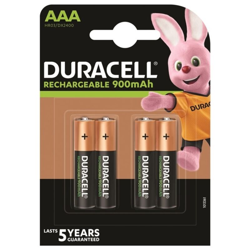 DURACELL - BATERIA RECARREGVEL HR03 AAA 900mAh 4 UNIDADE