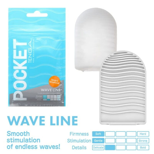 TENGA - MASTURBADOR DE BOLSO WAVE LINE