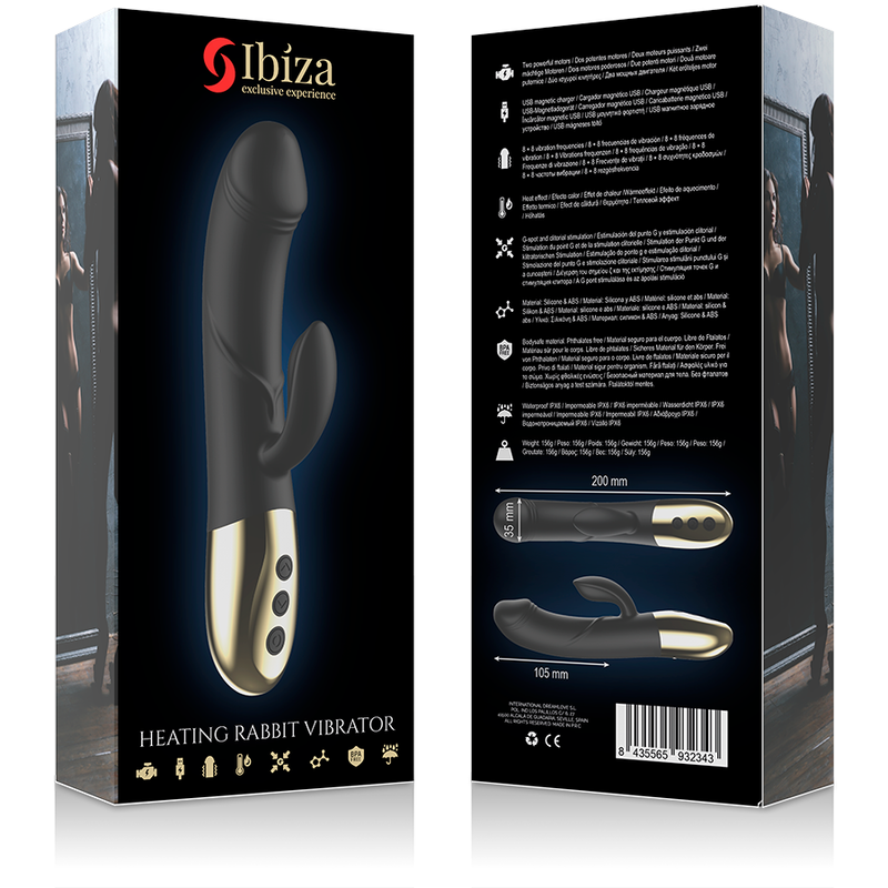 IBIZA - VIBRADOR ANATÔMICO PODEROSO COM COELHO