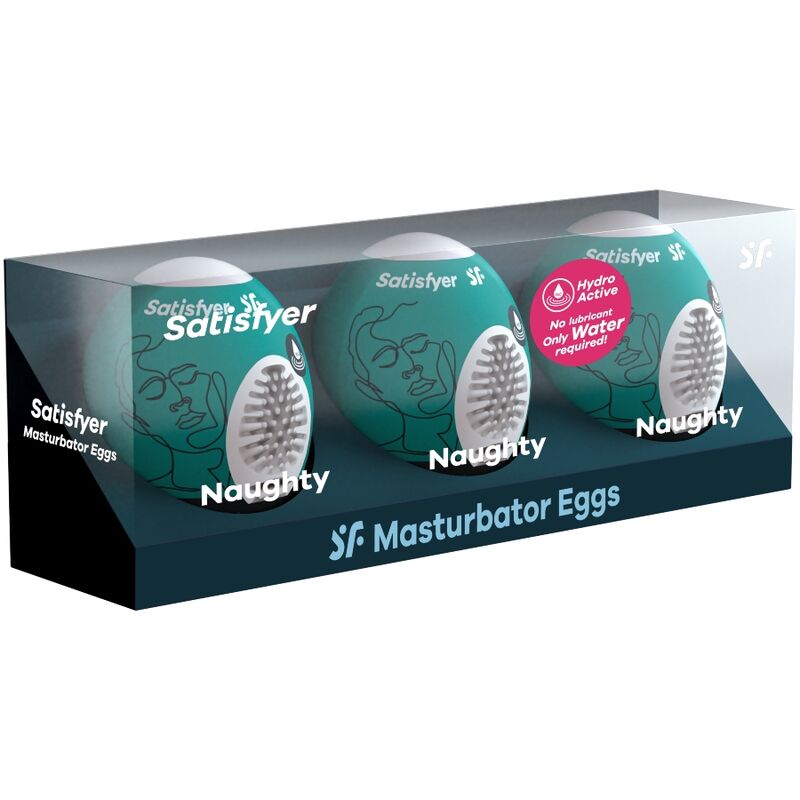 SATISFYER - 3 OVOS MASTURBADOR NAUGHTY