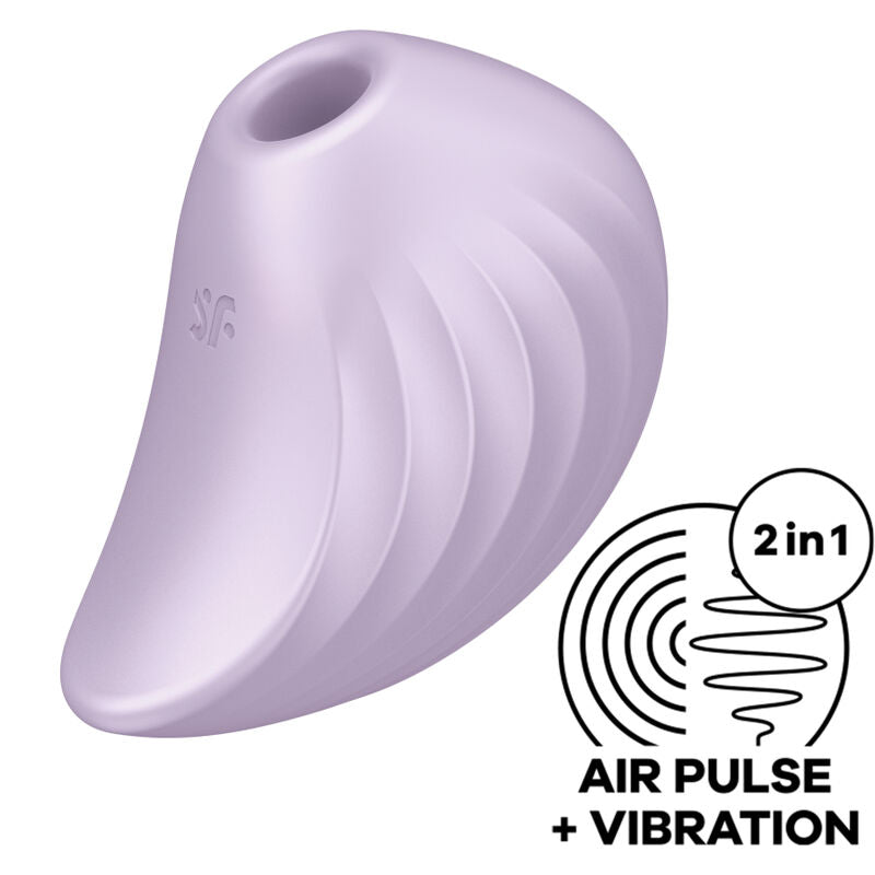 SATISFYER - ESTIMULADOR E VIBRADOR DE PULSO DE AR PEARL DIVER VERDE