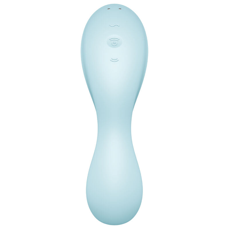 SATISFYER - CURVY TRINITY 5 ESTIMULADOR DE PULSO DE AR E APLICATIVO VIBRADOR BRANCO