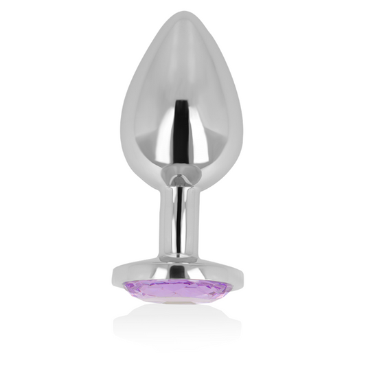 OHMAMA - PLUG ANAL COM CRISTAL VIOLETA 9 CM