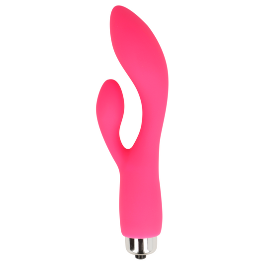 OHMAMA - VIBRADOR COM COELHO 13 CM ROSA