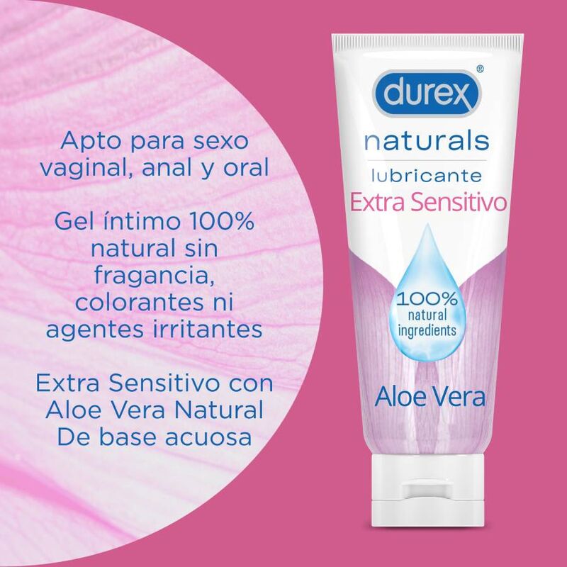 DUREX - LUBRIFICANTE NATURALS EXTRA SENSÍVEL 100 ML