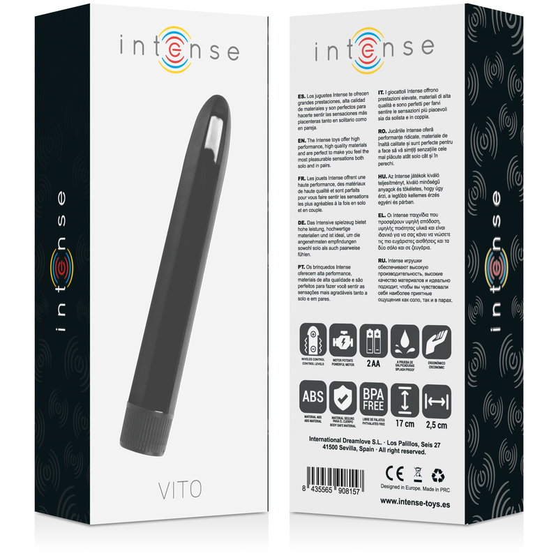 INTENSE - VIBRADOR VITO PRETO