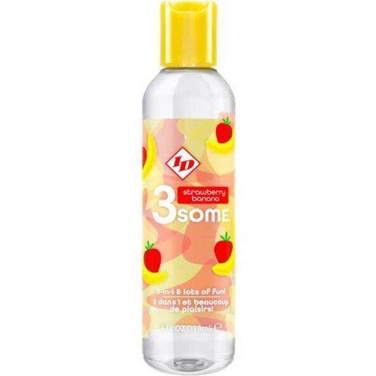 ID 3SOME - GARRAFA DE BANANA DE MORANGO COM 4 FL OZ