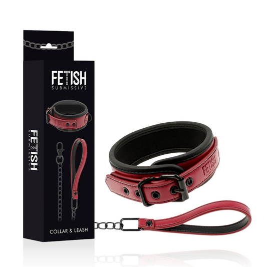 FETISH SUBMISSIVE DARK ROOM - COLAR DE CORRENTE COM FORRO DE NEOPRENE