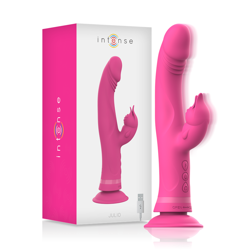 INTENSE - VIBRADOR JULIO COELHO ROSA SILICONE