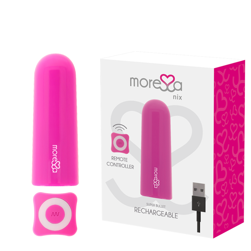 MORESSA - NIX VIBRADOR CONTROLE REMOTO ROSA