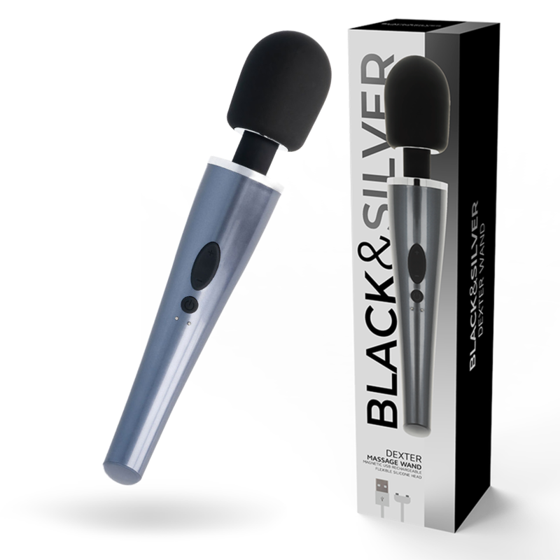 BLACK&SILVER - VARINHA DE MASSAGEM DEXTER