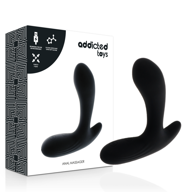 ADDICTED TOYS - MASSAGER ANAL VIBRAO PRETA