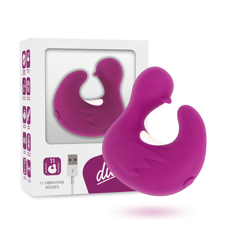 COVERME - DEDAL DE PATO ESTIMULANTE DE SILICONE RECARREGÁVEL DUCKYMANIA