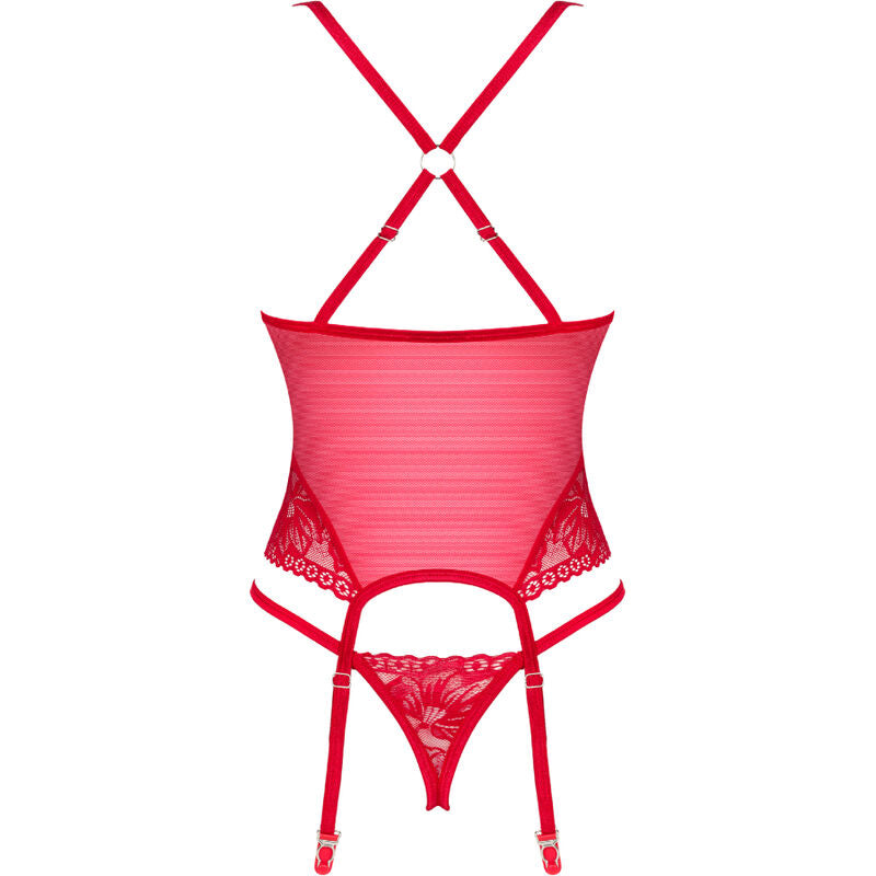 OBSESSIVE - LACELOVE CORSET VERMELHO XS/S