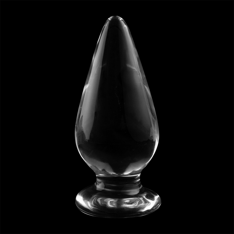 NEBULA SERIES BY IBIZA - MODELO 4 ANAL PLUG VIDRO BOROSILICADO TRANSPARENTE 11 CM -O- 5 CM