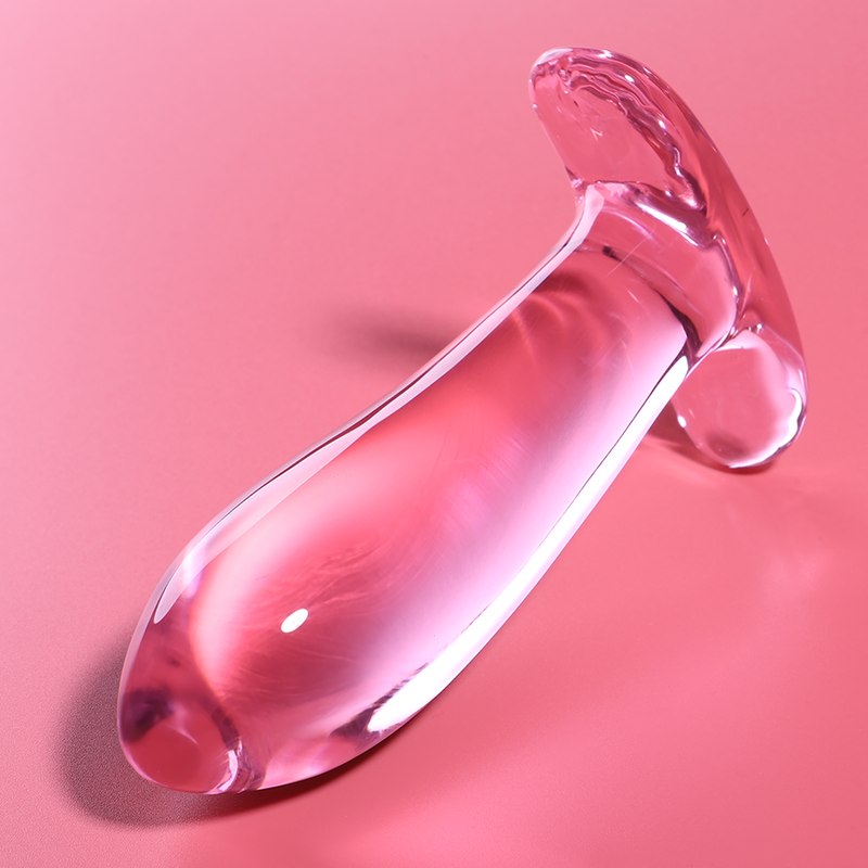 NEBULA SERIES BY IBIZA - MODELO 5 ANAL PLUG VIDRO BOROSILICADO TRANSPARENTE 12.5 CM -O- 3.5 CM