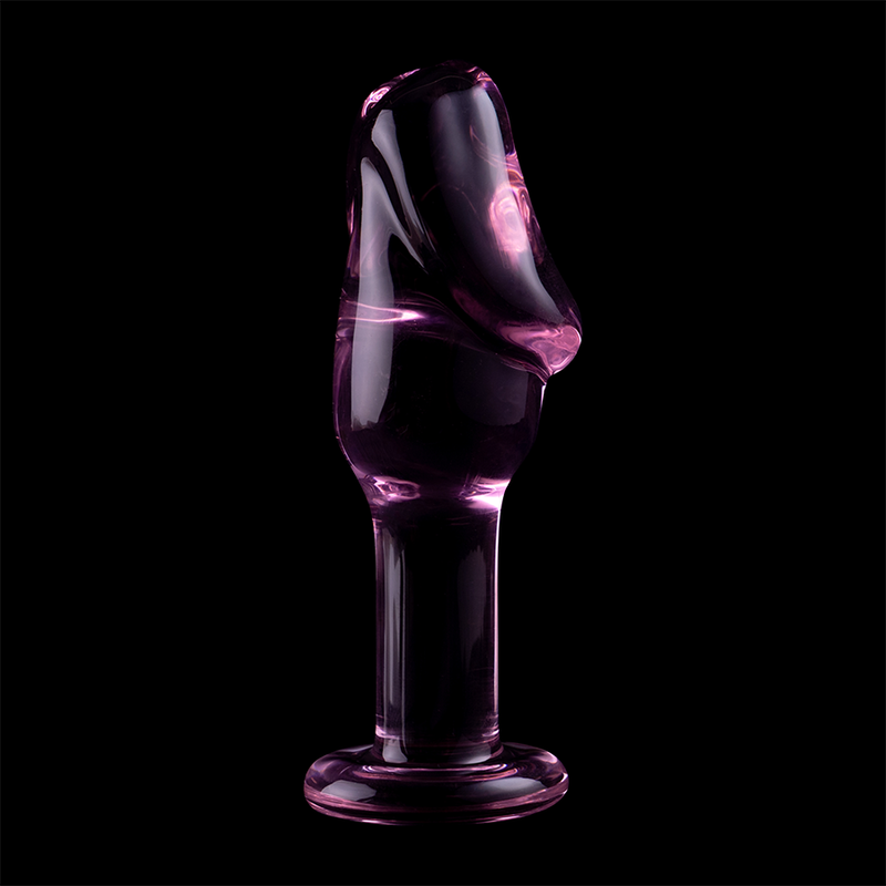 NEBULA SERIES BY IBIZA - MODELO 6 ANAL PLUG VIDRO BOROSILICADO TRANSPARENTE 12.5 CM -O- 4 CM