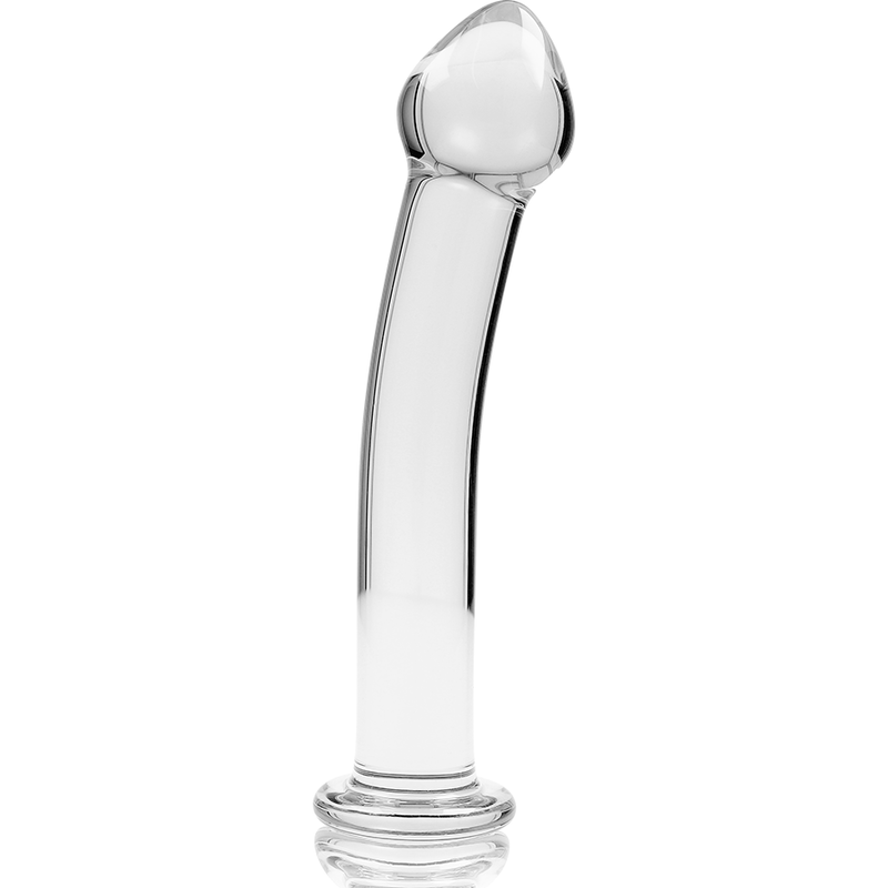 NEBULA SERIES BY IBIZA - MODELO 11 DILDO VIDRO BOROSILICADO TRANSPARENTE 16 CM -O- 3 CM