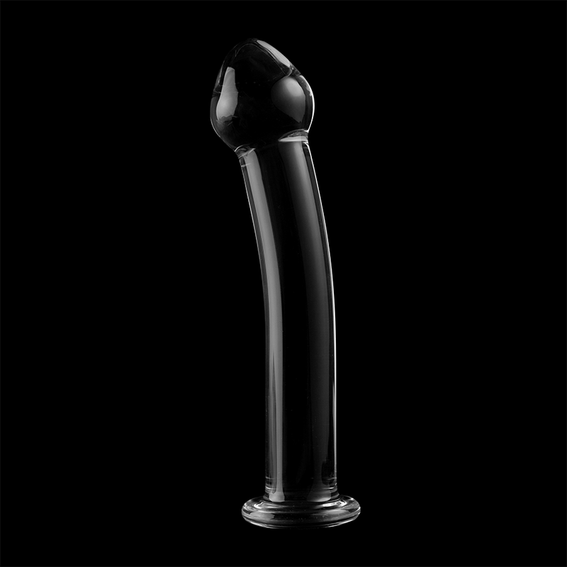 NEBULA SERIES BY IBIZA - MODELO 11 DILDO VIDRO BOROSILICADO TRANSPARENTE 16 CM -O- 3 CM