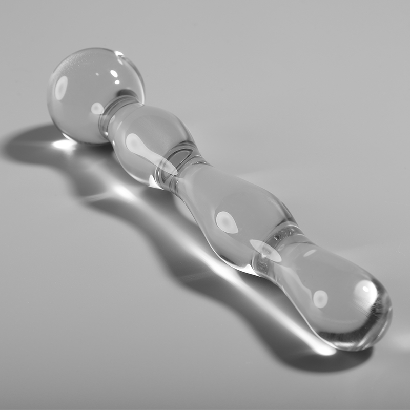 NEBULA SERIES BY IBIZA - MODELO 13 DILDO VIDRO BOROSILICADO TRANSPARENTE 18 CM -O- 3.5 CM