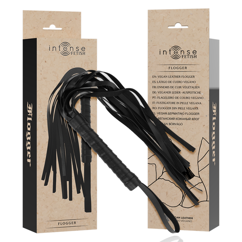 INTENSE - FETISH FLOGGER DE COURO VEGANO