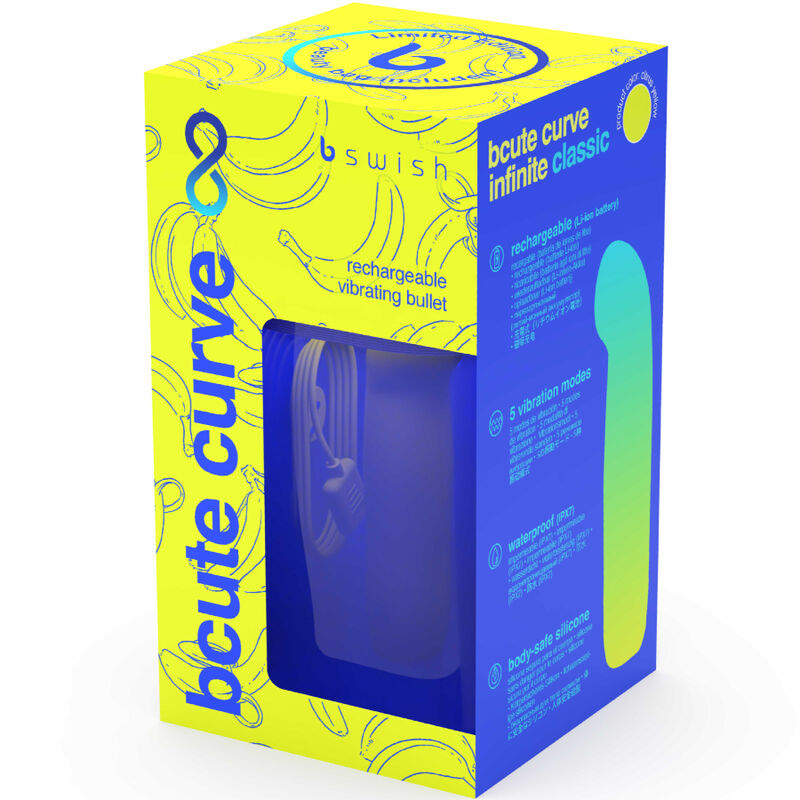 B SWISH - BCUTE CURVE INFINITE CLASSIC EDIO LIMITADA VIBRADOR DE SILICONE RECARREGVEL AMARELO